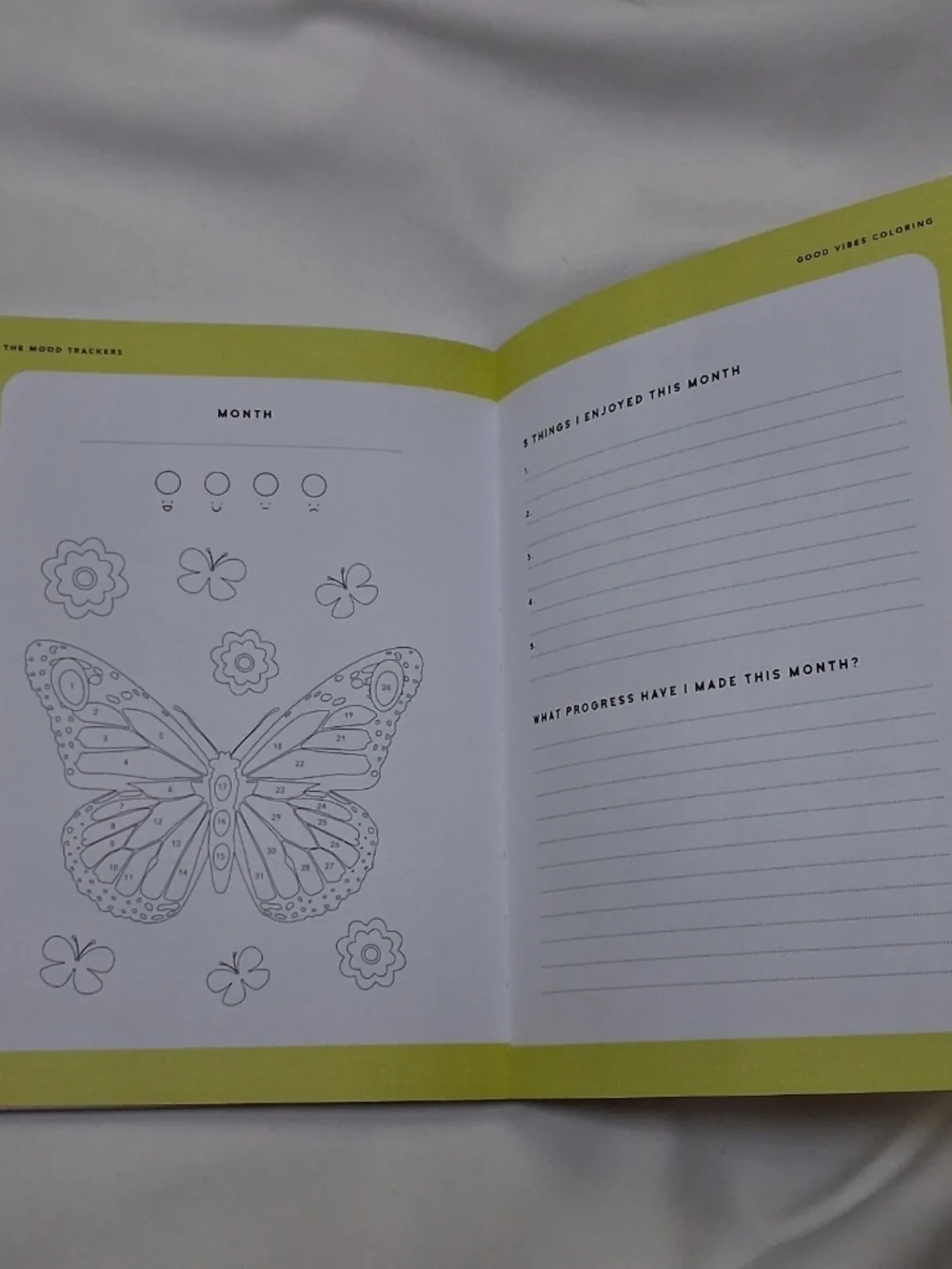 New Good Vibes Coloring Book 50 Coloring Pages 12 Bonus Mood Trackers